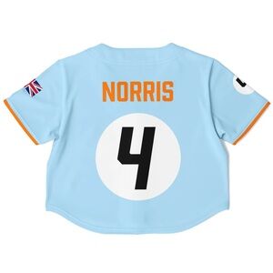Lando Norris Cropped Jersey - Furious Motorsport - Women’s size M - McLaren F1